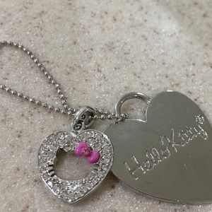 Hello kitty heart necklace